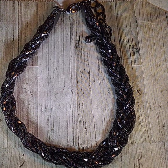 Express Braided Chain Mesh Necklace --22 - Picture 1 of 4